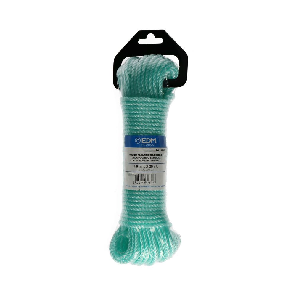 Corda de plastico verde, calibre 4 mm x 25 m - Image 2