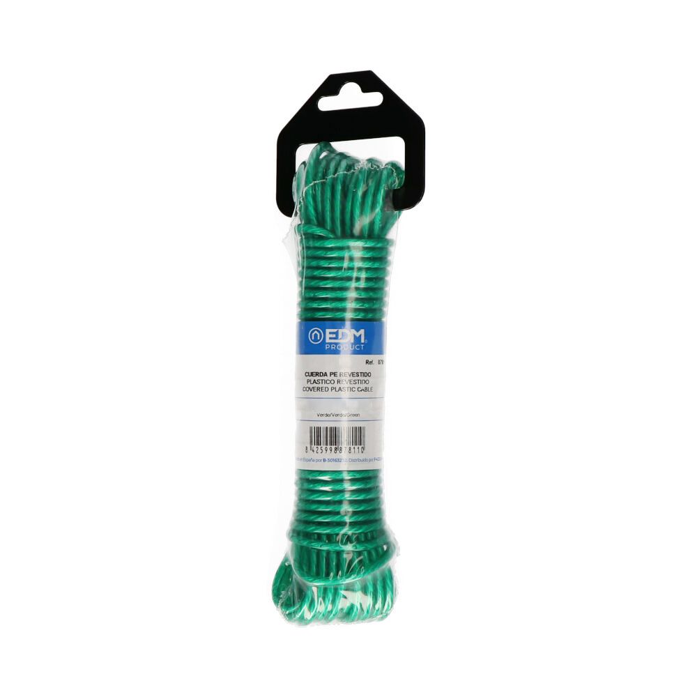 Cuerda plástico verde revestido pvc tendedero 10 m - Image 2