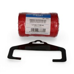 Corda trançada polipropileno 8842 vermelho, calibre 1,7 mm x 100 m