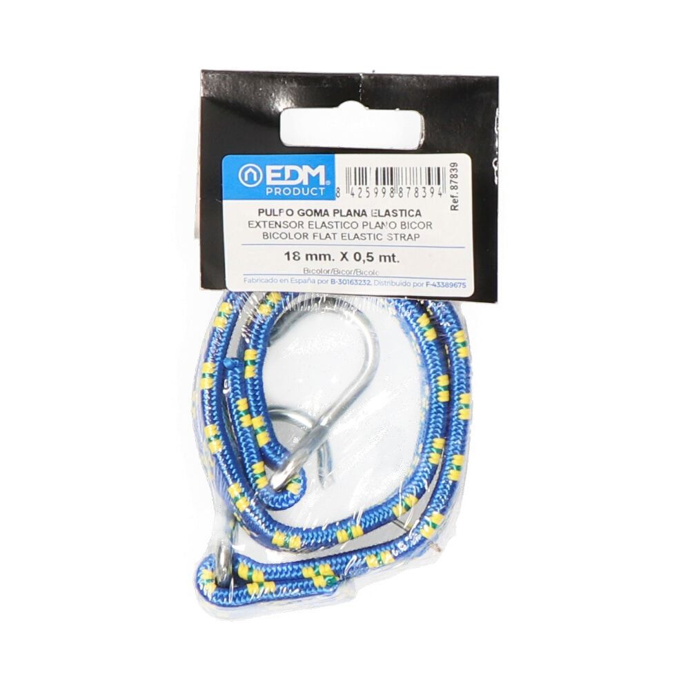 Extensor elástico plano bicor 0,5m cores / modelos diversos