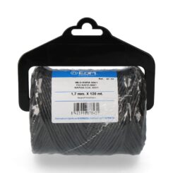 EDM Fio de ráfia preto 600/1 bitola 1,7 mm x 120 m