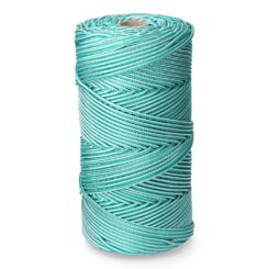 Corda trançada polipropileno verde / branca calibre 5 mm x 200 m