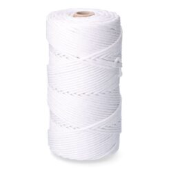 Corda trançada polipropileno branco, calibre 5 mm x 200 m
