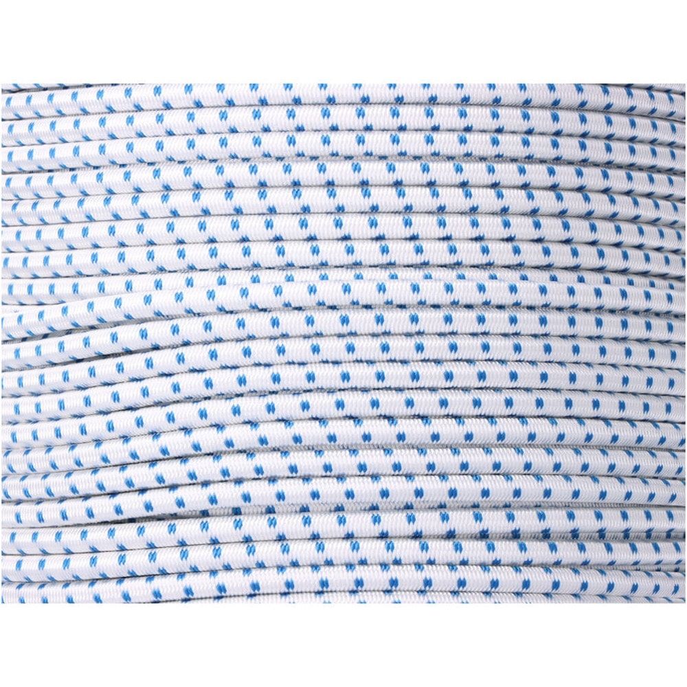 Corda de borracha elástica branca / azul poliéster calibre 8 mm x 200 m - Image 2