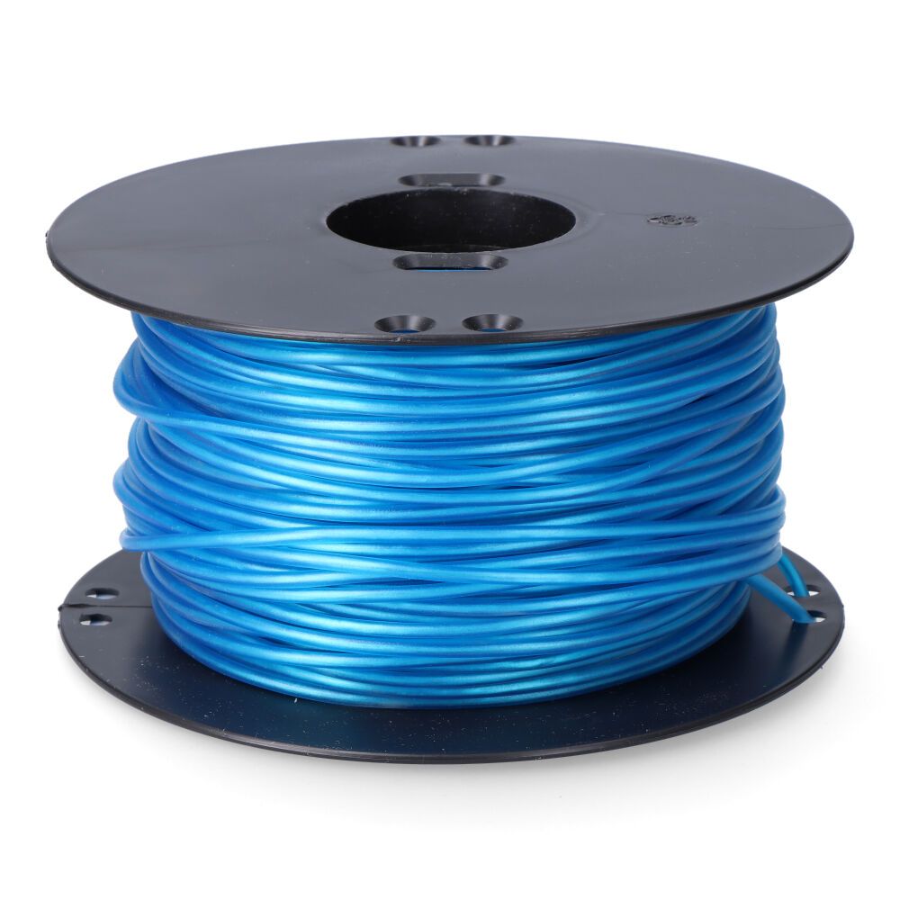 Corda multifilamentação revestido em PVC azul, calibre 5 mm x 100 m