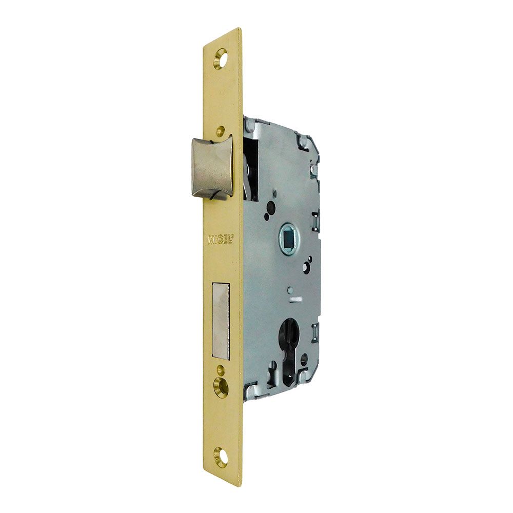 Fechadura de embutir CRE04 50/47 mm acabamento latão