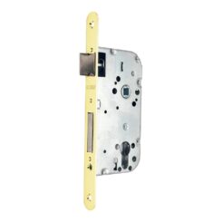 Fechadura de embutir C/R CRE05 50/70 mm acabamento latão