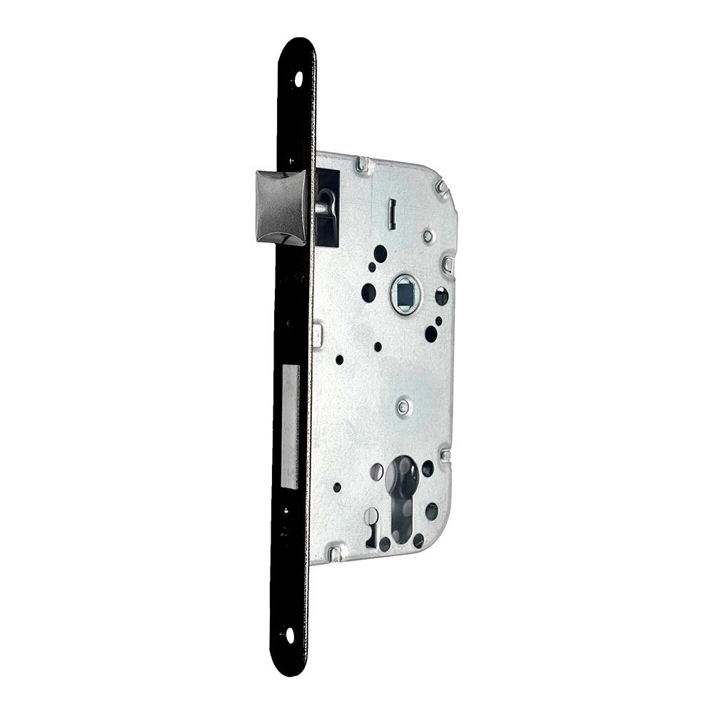 Fechadura de embutir C/R CRE05 50/70 mm acabamento preto