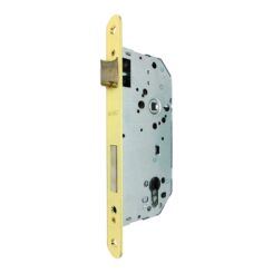 Fechadura de embutir C/R CRE06 50/85 mm acabamento latão