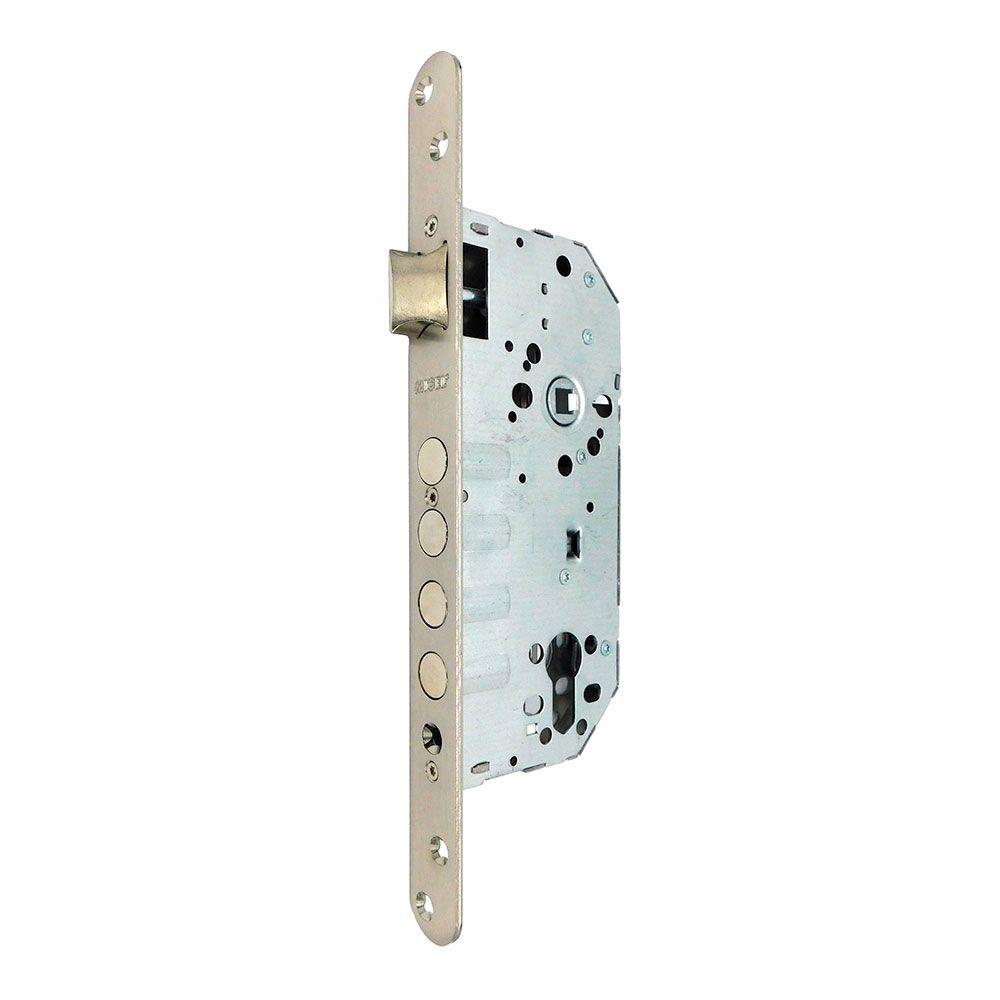 Fechadura de embutir C/R CRE07 50/85 mm níquel acetinado