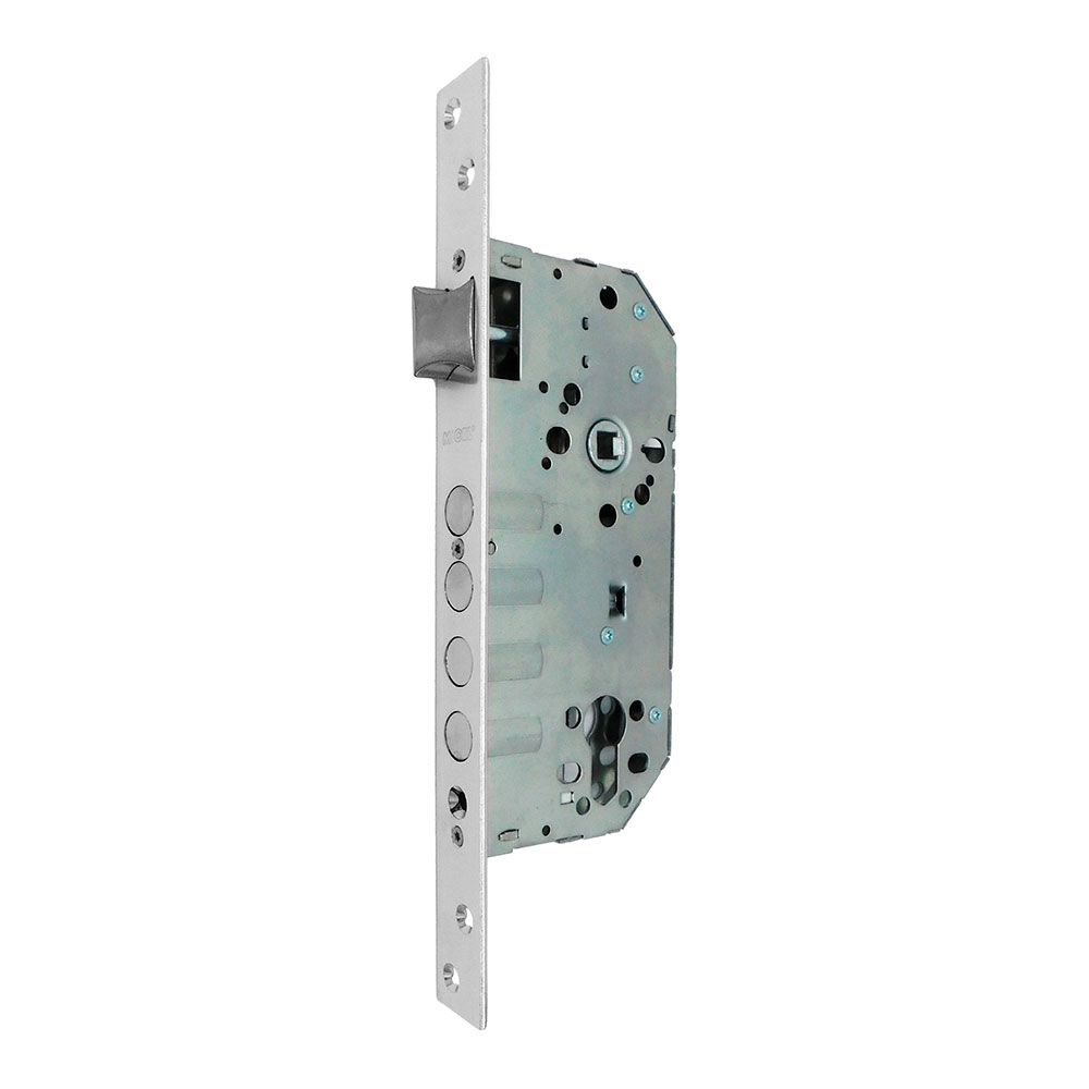 Fechadura de embutir C/C CRE13 50/85 mm níquel acetinado