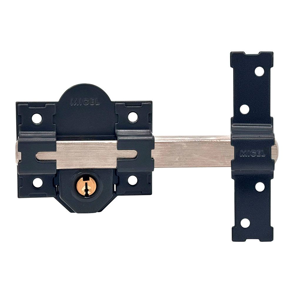 Trinco de sobreposição CRR09 86L/70mm pintado em cinzento