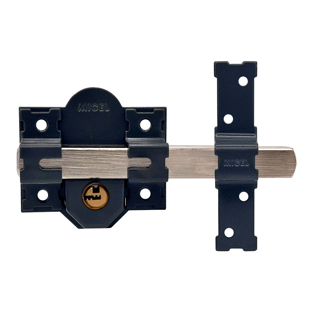 Trinco de sobreposição CRR11 86L/50mm pintado cinzento