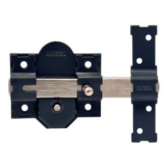 Trinco de sobreposição CRR12 86B/50 mm pintado em cinzento