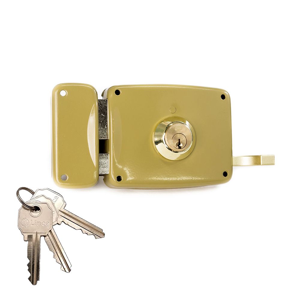 Fechadura de sobreposição com cilindro 5125A entrada 100mm, à esquerda 95125AHE10I lince