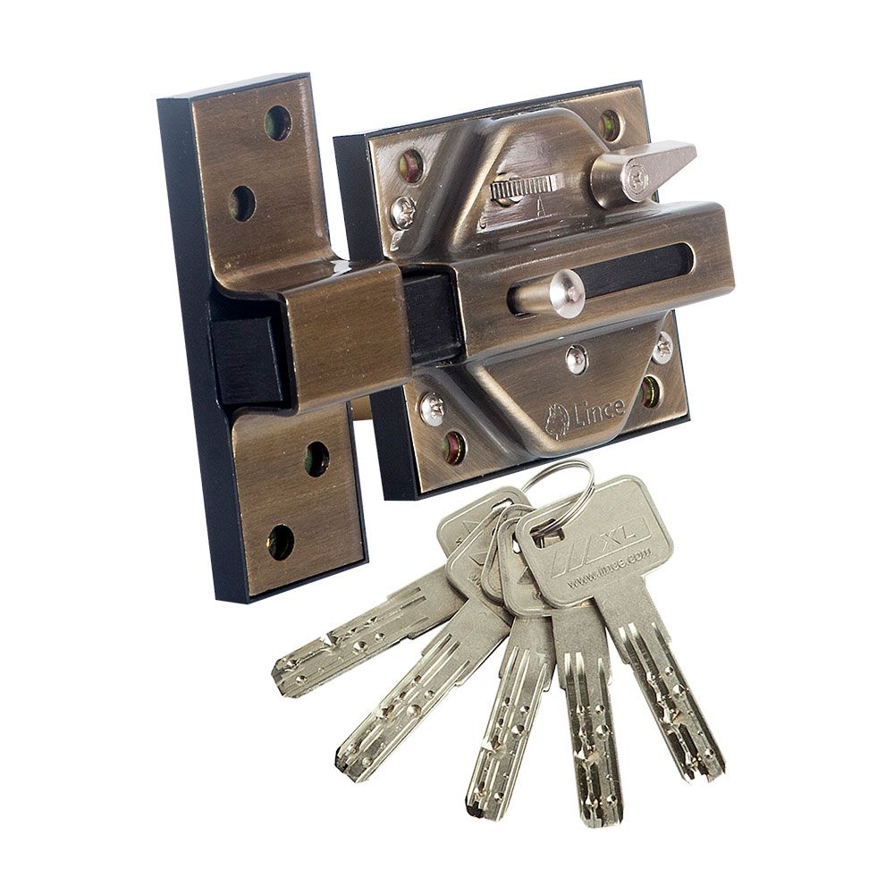 Parafuso de alta segurança 7930r acabamento bronze inglês 97930rbi lince