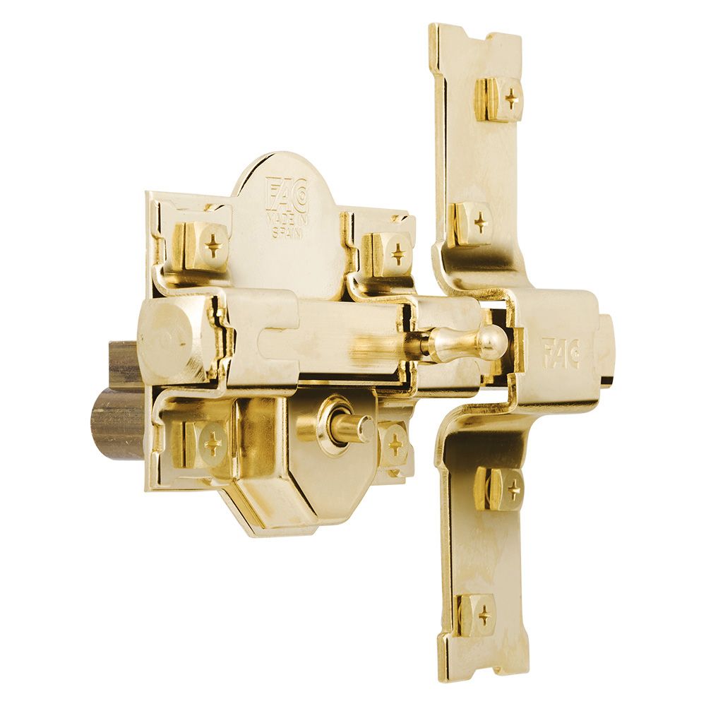 Ferrolho 301-R/80 dourado F01112 FAC - Image 2