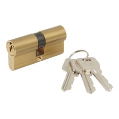 Cilindro serreta europerfil 30-30 acabamento latão E-30-30 MCM