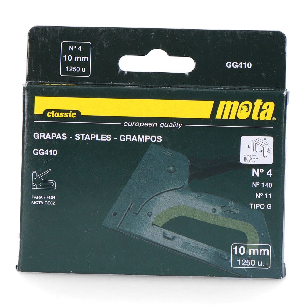 GRAMPOS N.º 4 10 mm ESPESSURA 1,2 mm, 1000 un