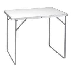 Mesa de campismo dobrável de alumínio 80 x 60 x 69 cm