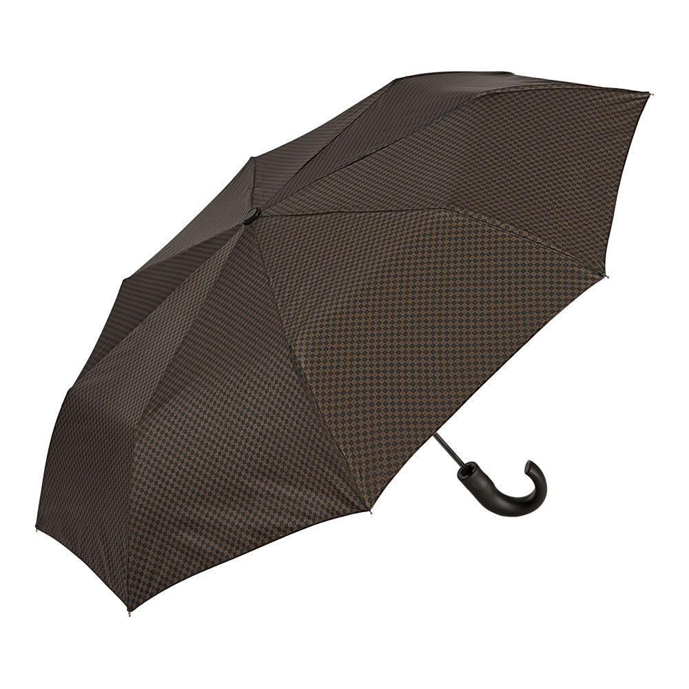 Mini guarda-chuva automático, 8 varetas Ø101cm pongee cabo curvo clima cores / modelos sortidos - Image 3