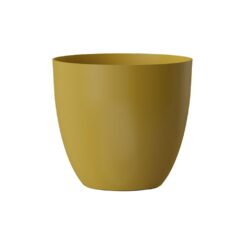 Vaso de flores de plástico dourado Ø18 cm