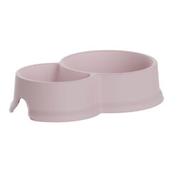 Alimentador duplo com capacidade de 0,3 e 0,65 l, cor rosa