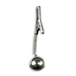 Chocalho aligator em latão niquelado Ø17 mm, 2 un