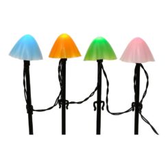 Estaca LED em forma de cogumelo multicor com 8 funções para exterior 491763