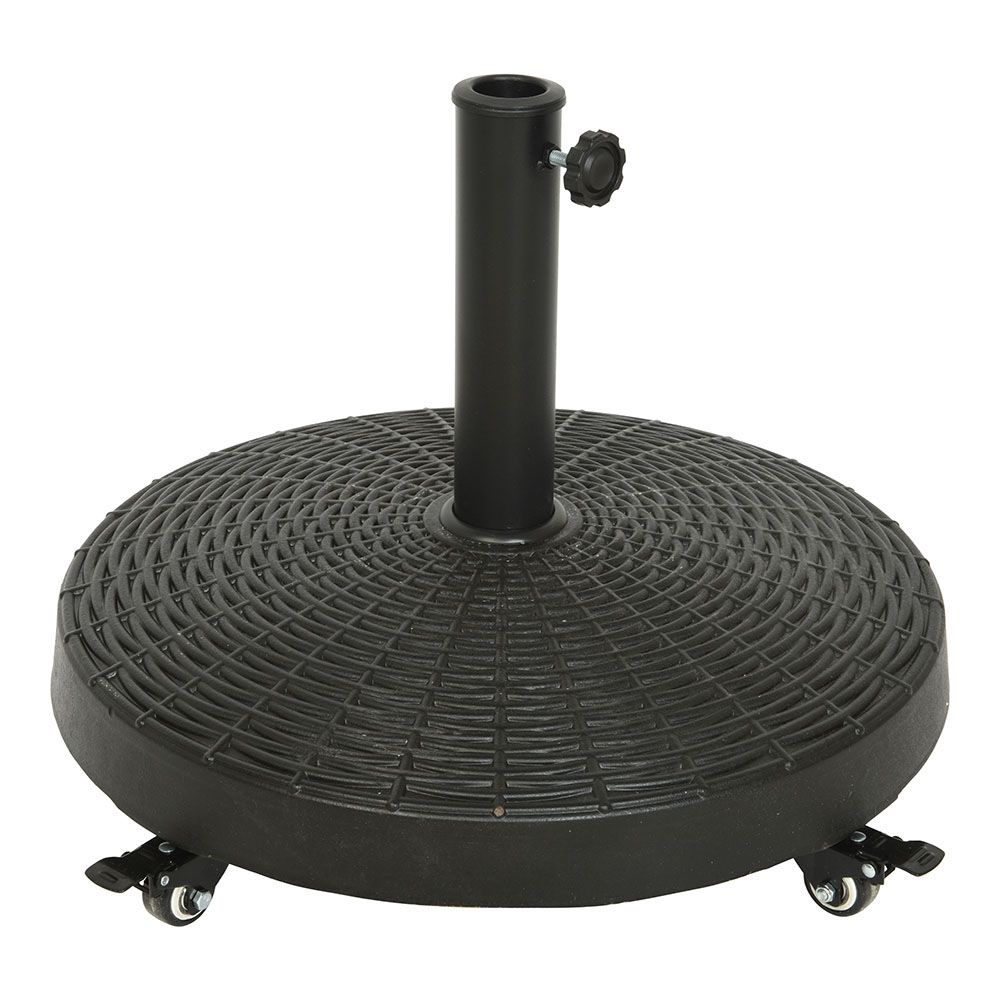 Base para chapéu-de-sol com rodas COR preto Ø52 cm