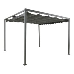 Pérgola externa na COR antracite, 3 x 3 x 2,20 m