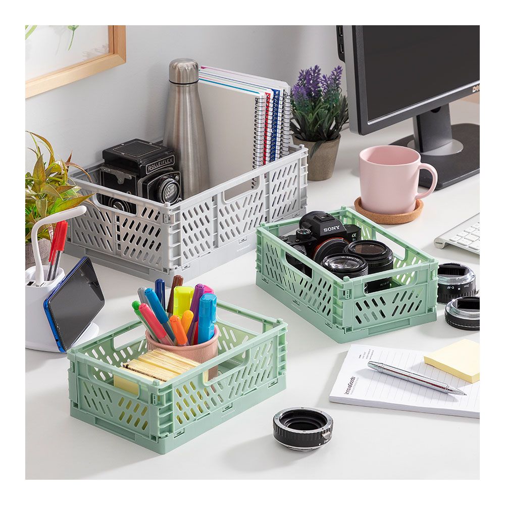 KIT de 3 caixa organização dobráveis e apilháveis boxtor V0103244 innovagoods - Image 3