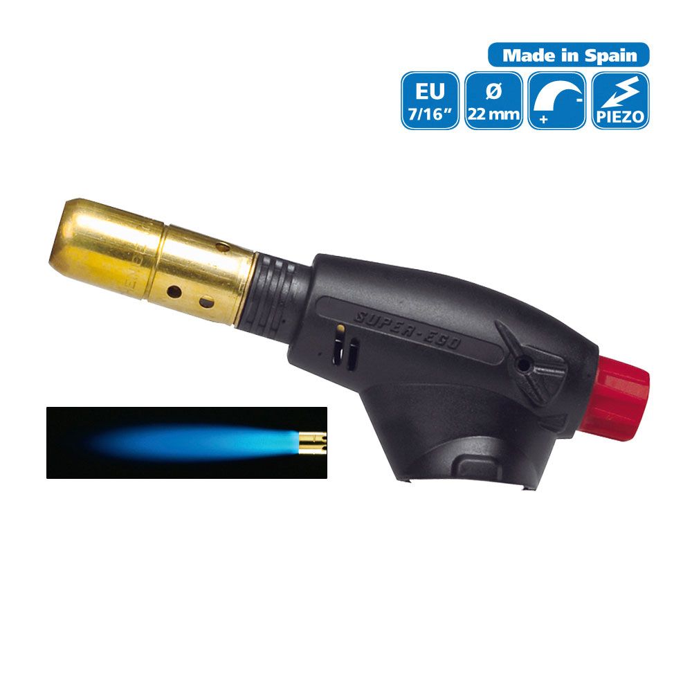 Pack maçarico segofire piezelétrico + 3 cartuchos. multigás 300 600ml super EGO - Image 2