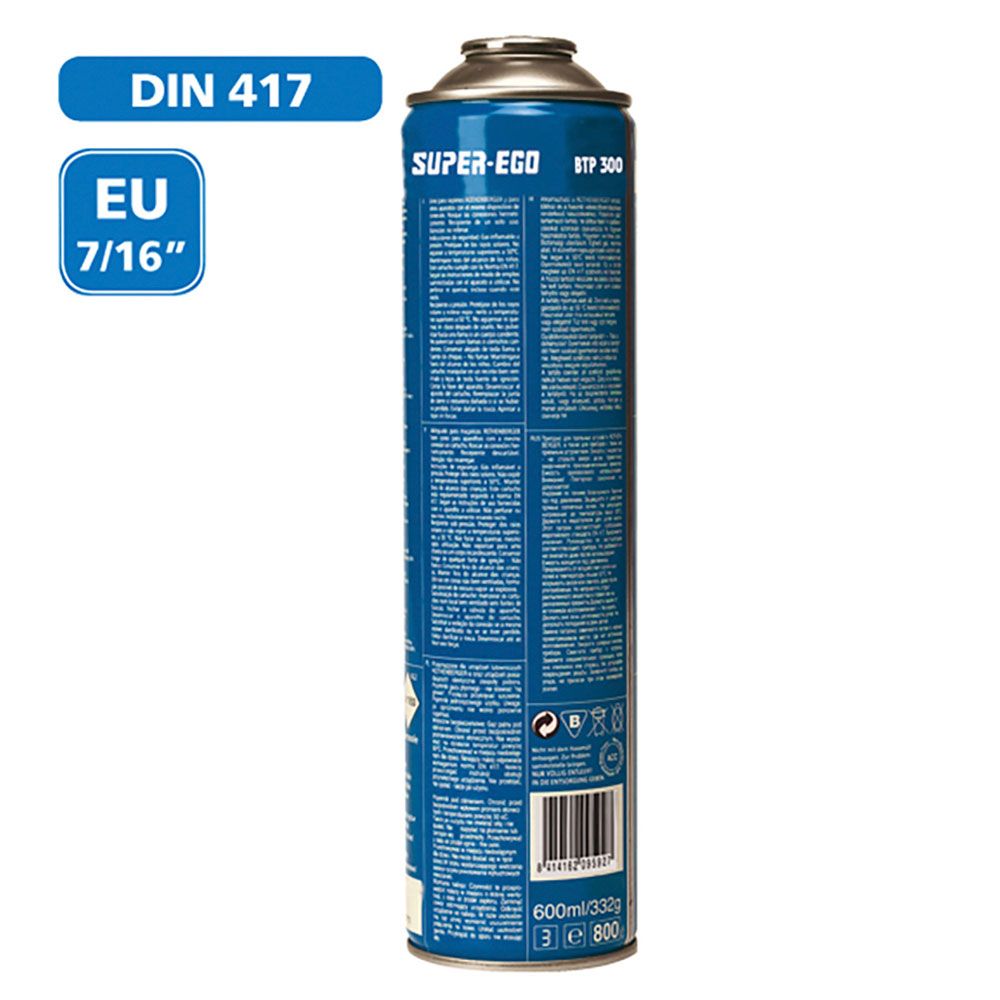 Pack maçarico segofire piezelétrico + 3 cartuchos. multigás 300 600ml super EGO - Image 3