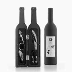 KIT acessórios de vinho modelo garrafa