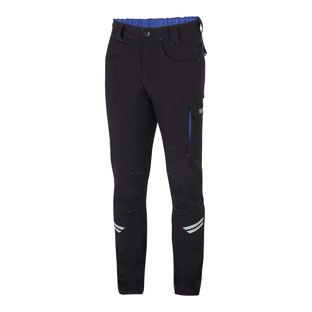 Calças tecido técnico ligeiro preto/azul kansas T4 - XL