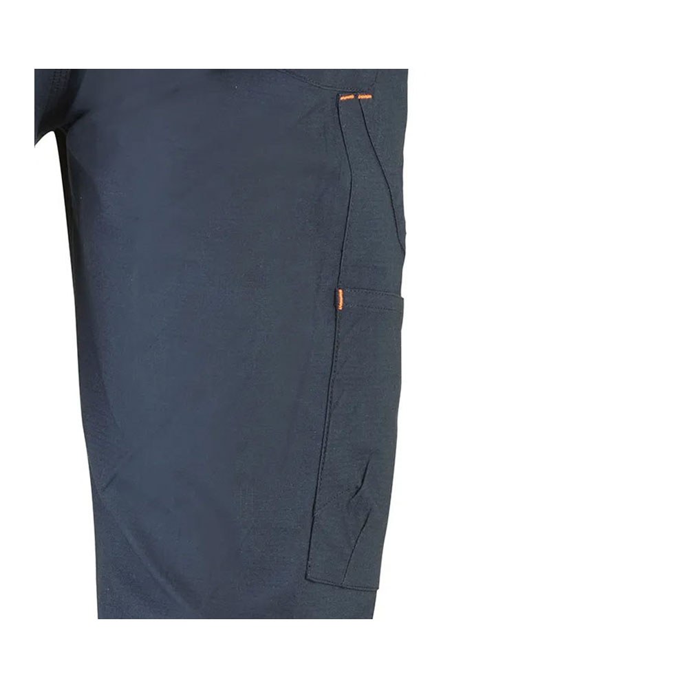 Calça de estrada azul marinho com tecido elástico e vários bolsos, tamanho XL - Image 3