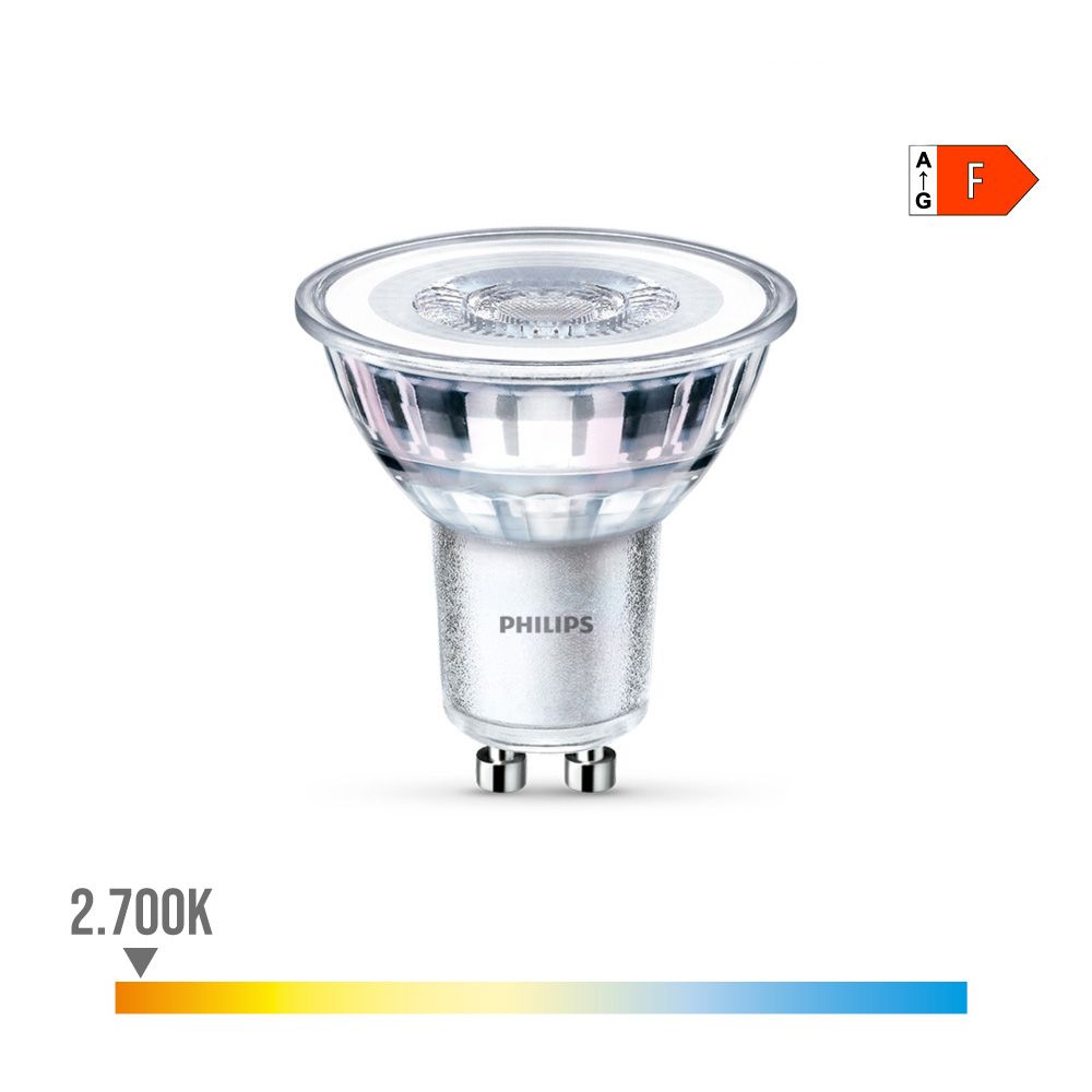 Lâmpada dicroica LED gu10 4,6 w 390 lm 2700 k luz quente ø5 x 5,4 cm