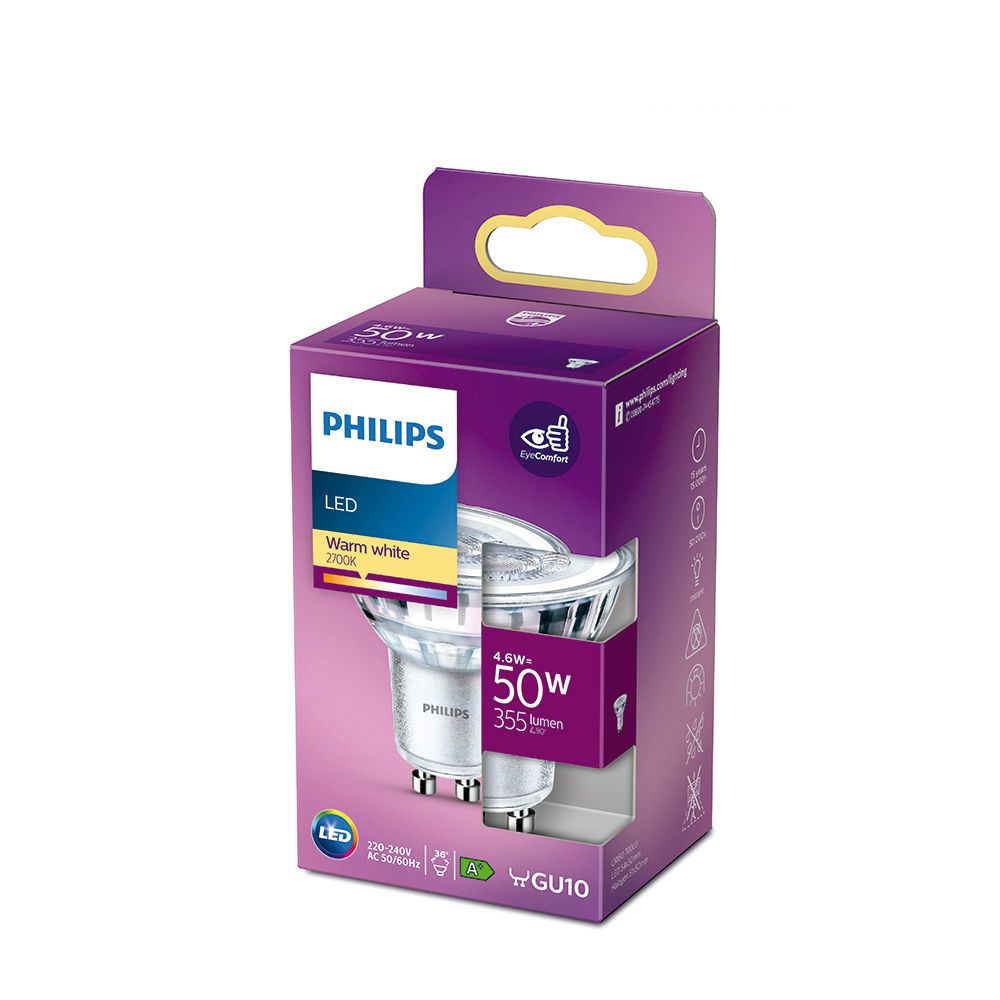 Lâmpada dicroica LED gu10 4,6 w 390 lm 2700 k luz quente ø5 x 5,4 cm - Image 2