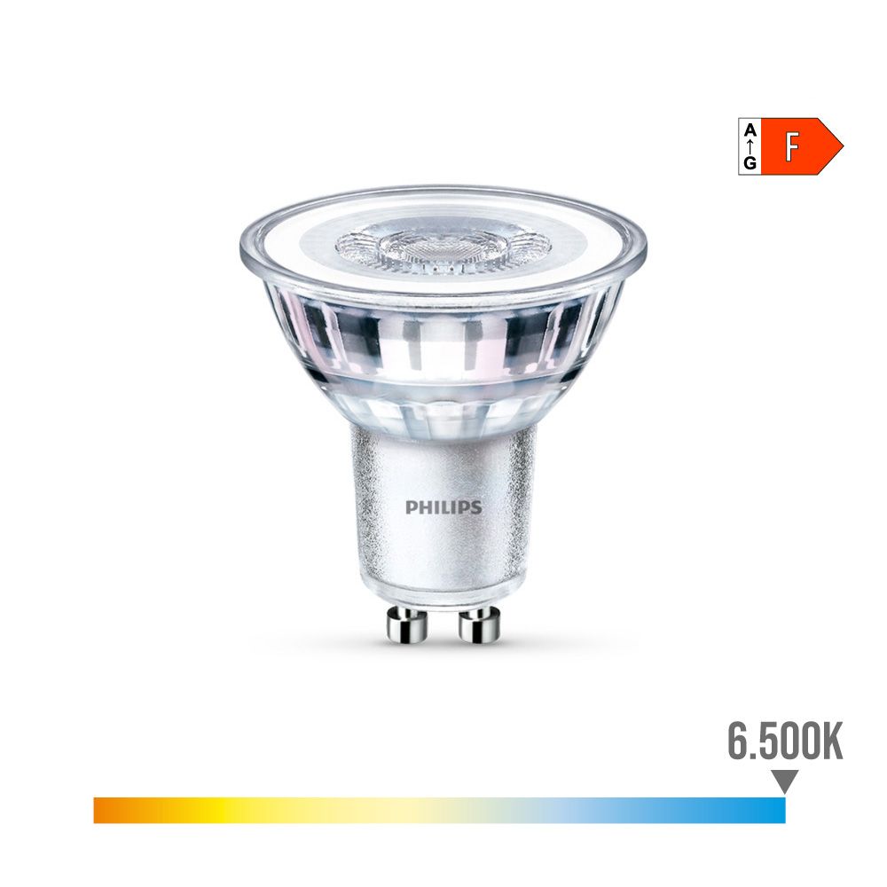 Lâmpada GU10 LED 4,6W 390lm 6500K LUZ fria Ø5x5,4cm philips