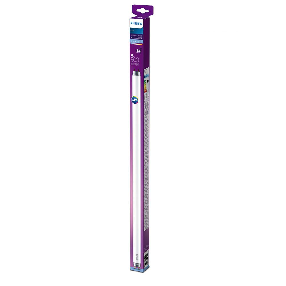 Tubo LED T8 8W 800lm G13 6500K 60cm LUZ fria Ø2,78x60cm philips - Image 2