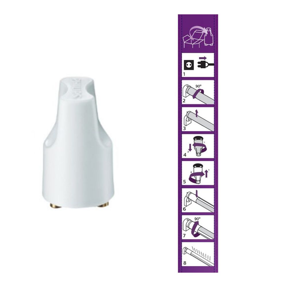 Tubo LED T8 8W 800lm G13 6500K 60cm LUZ fria Ø2,78x60cm philips - Image 3