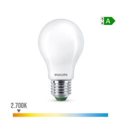 Lâmpada ultra efficient LED classic 5,2W 1095Im E27 2700K, Ø10,4x6cm, philips