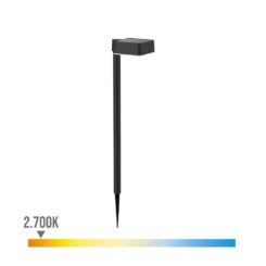 Pedestal solar quadrado, IP 44 1,5W, 200Im 2700K, LUZ quente, medidas: 10,5x13,5x54cm. philips