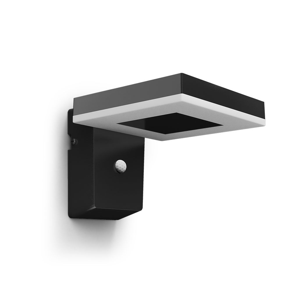 Aplique solar mural quadrado ULTRAEFICIENTE,IP44 1,3W, 250Im 3000K, LUZ quente, philips - Image 2