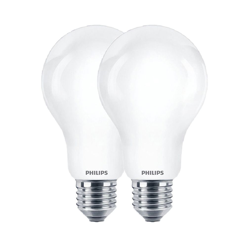 Lâmpada led e27 padrão 8,5 w 1055 lm 2700 k luz quente, 2 peças