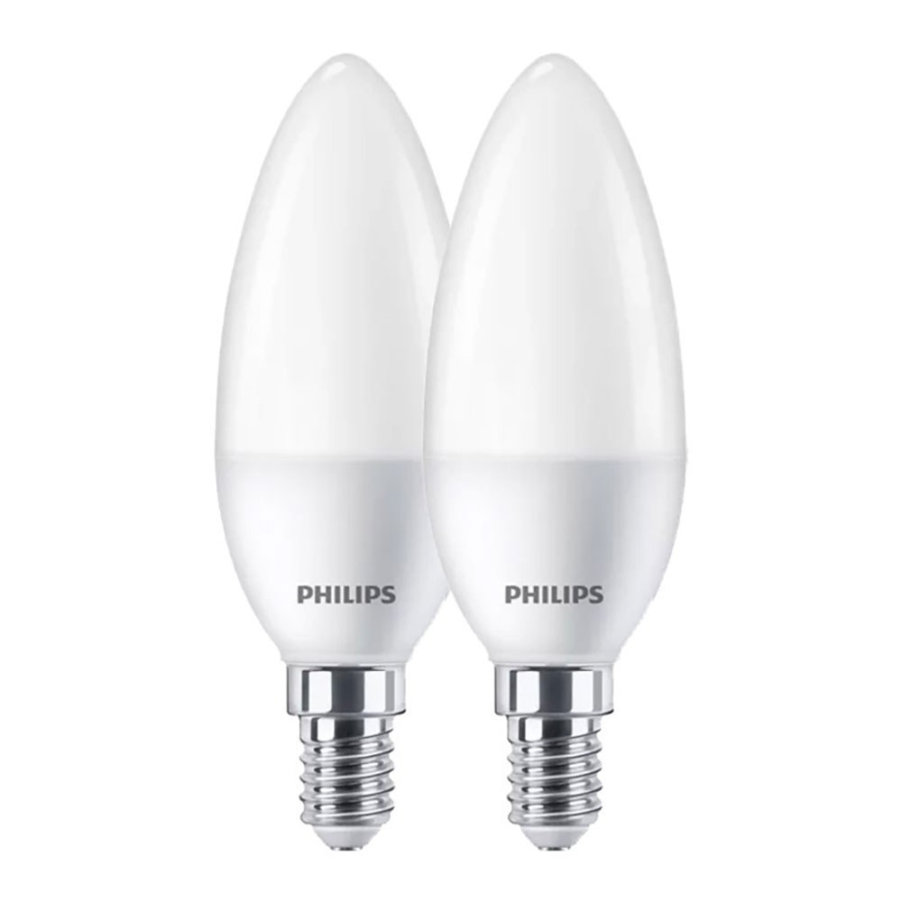 Lâmpada vela LED E14, 7 W, 806 LM, 2700 K, LUZ quente, 2 unidades