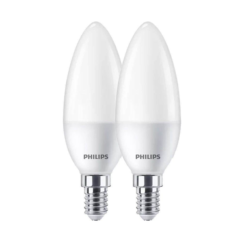 Lâmpada vela LED e14, 7w, 806 lm 4000 k, luz natural, 2 unid