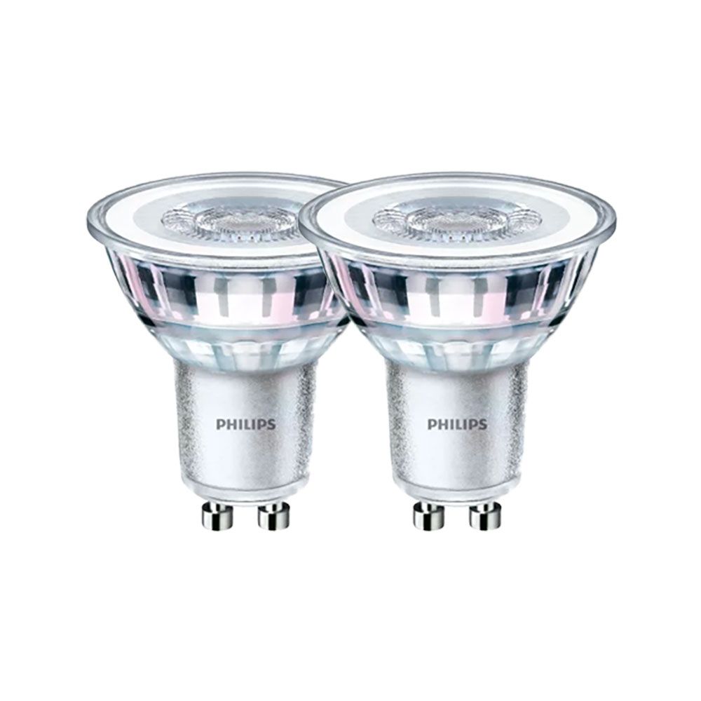 Lâmpada led Gu10 4,6 w 355 lm 2700 k luz quente, 2 peças