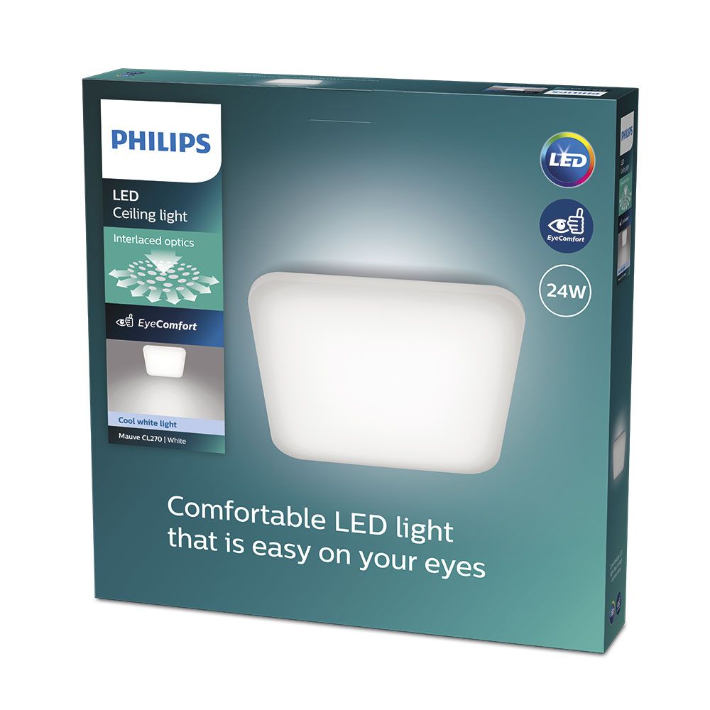 Candeeiro de teto quadrado mauve LUZ do DIA 24 W 4000 K 3000 LM 43 x 43 x 7,5 cm - Image 2